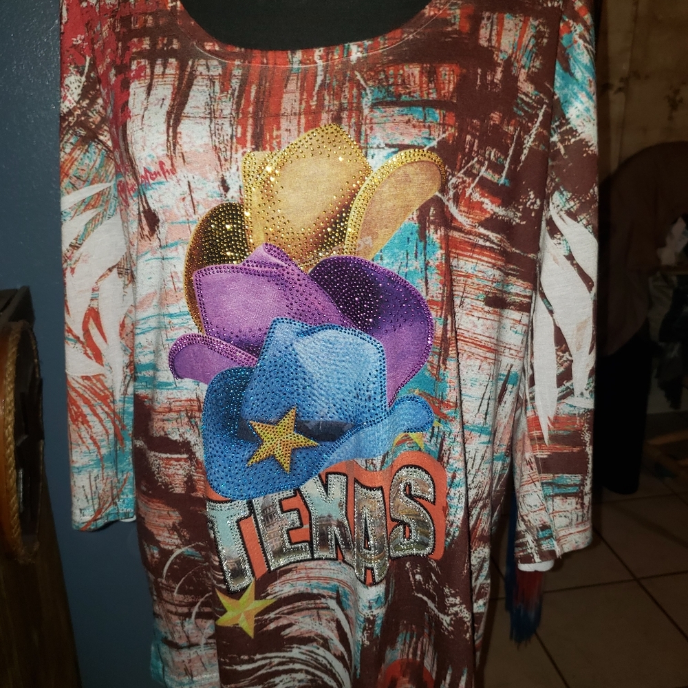 Colorful Texas top